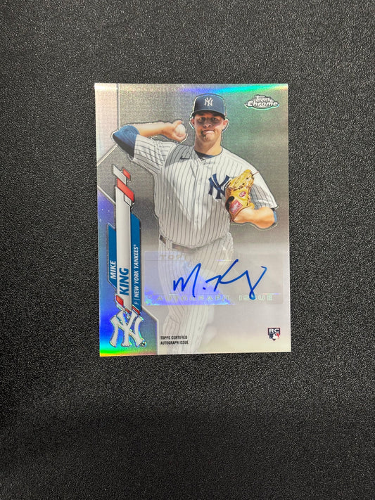 2020 Topps Chrome Update Mike King Refractor Rookie Auto #USA-MK