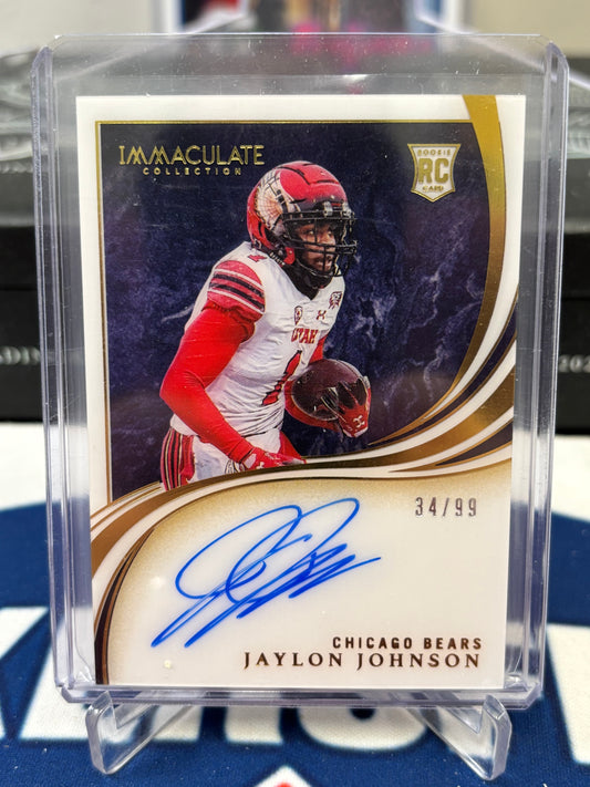 2020 Panini Immaculate Jaylon Johnson RC Rookie Auto /99