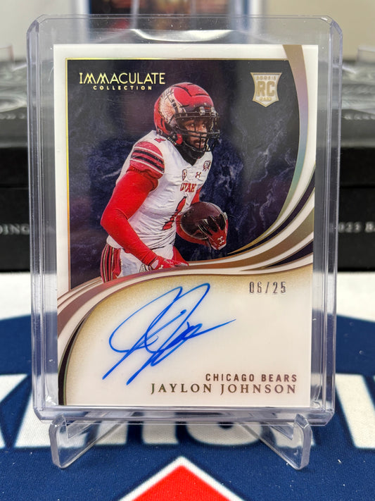 2020 Panini Immaculate Jaylon Johnson RC Rookie Auto /25