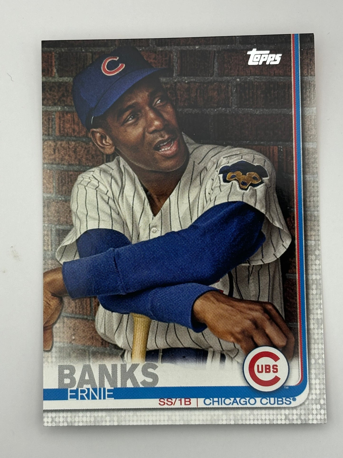 2019 Topps #460 Ernie Banks Photo Variation SSP Chicago Cubs RARE