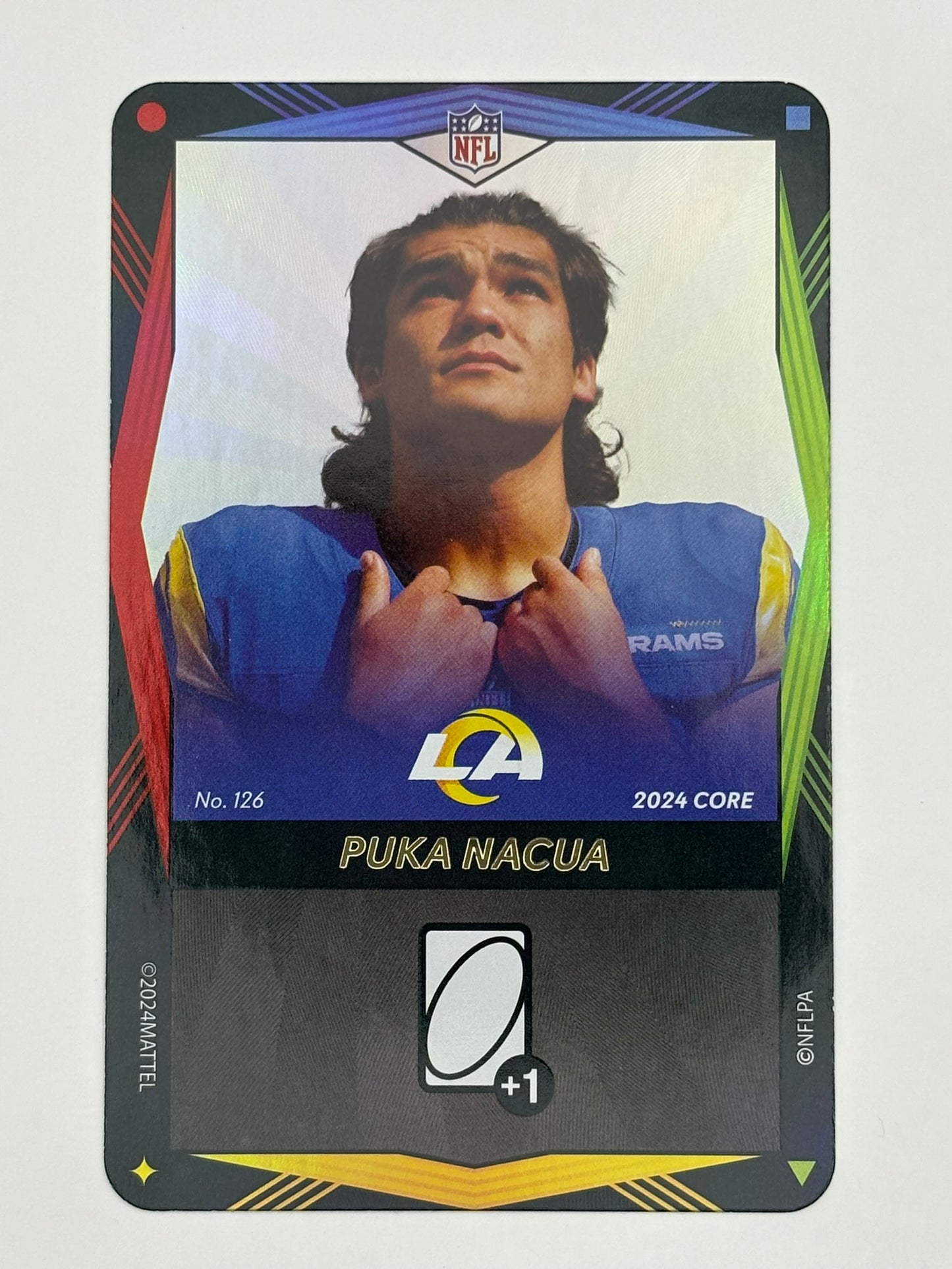 UNO ELITE NFL VeeCon Exclusive Puka Nacua GOLD Foil SP LE Rams