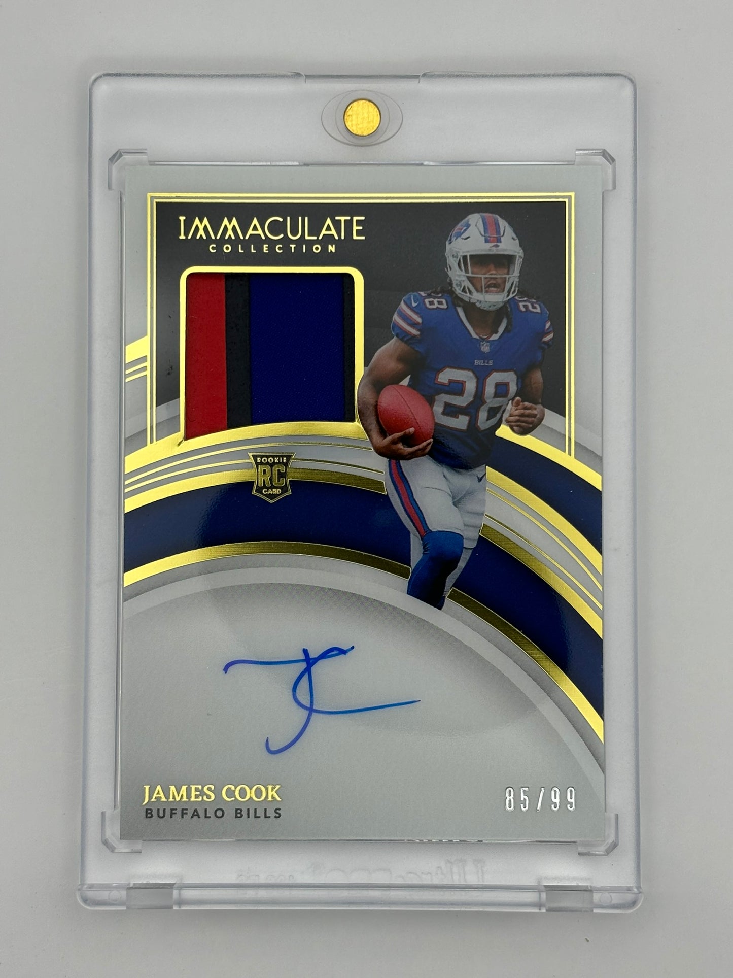 2022 Immaculate James Cook Rookie Patch Auto /99 RPA Bills