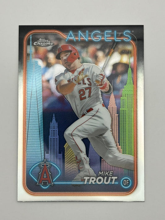 2024 Topps Chrome Mike Trout Big Apple Refractor FFNYC Exclusive