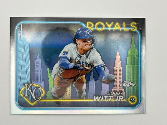 2024 Topps Chrome - Big Apple Refractor FFNYC Exclusive #120 Bobby Witt Jr.