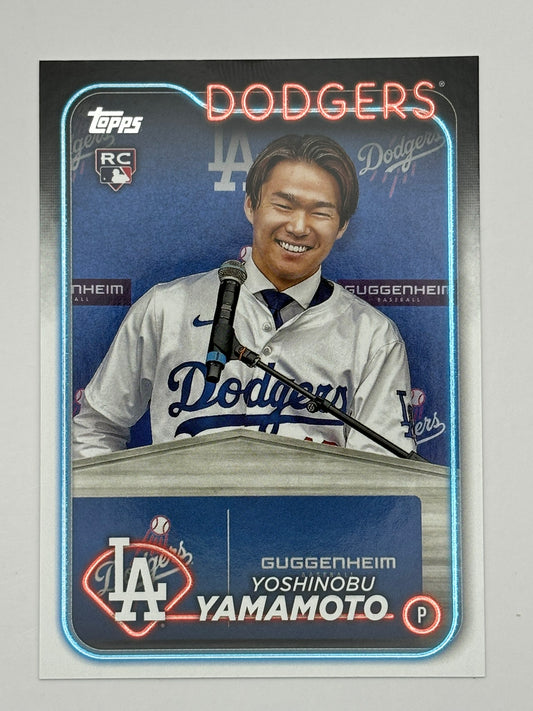 2024 Topps Yoshinobu Yamamoto Image Variation Rookie