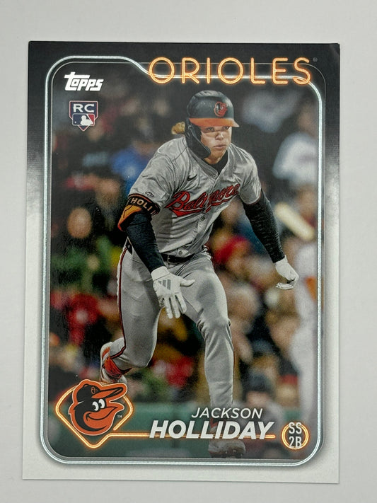 2024 Topps Factory Set JACKSON HOLLIDAY Rookie Image Variation ORIOLES RC #697