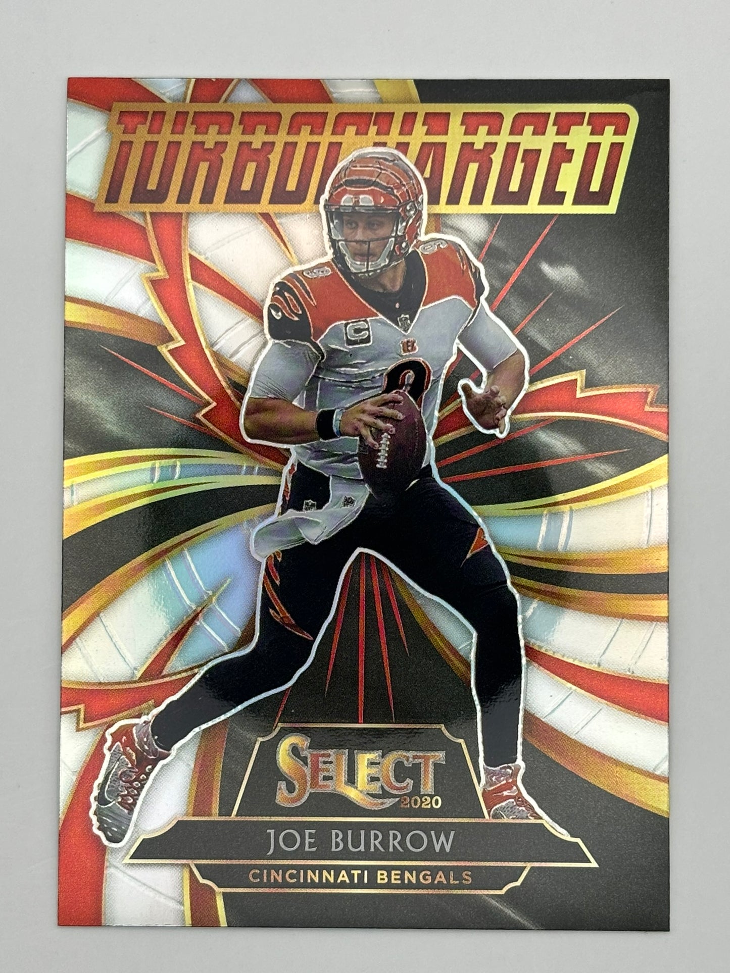 2020 Panini Select Turbocharged Silver Prizm Joe Burrow Rookie