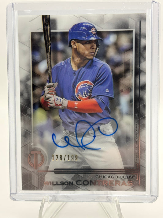 2019 Topps Tribute Tribute Auto /199 Willson Contreras #TA-WC Auto