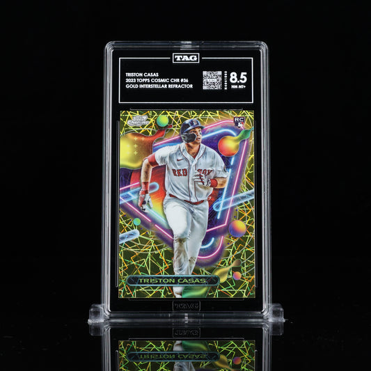 2023 Topps Chrome Cosmic Triston Casas Gold Interstellar /50 TAG 8.5