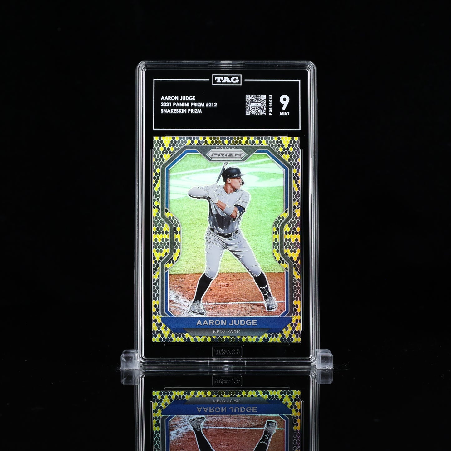 2021 Prizm Snakeskin Aaron Judge /50 TAG 9