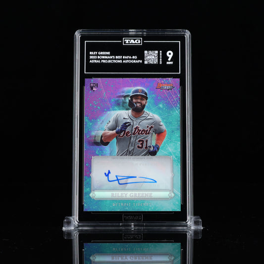 2023 Bowman's Best Astral Projections Riley Greene Auto /99 TAG 9