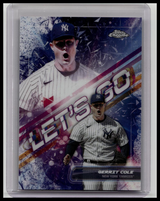 2023 Topps Chrome Update Gerrit Cole Let's Go #LG-48 SSP Yankees