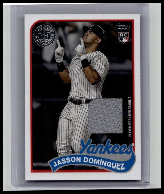 JASSON DOMINGUEZ RC Relic 1989 35th 2024 Topps 89R2-JD New York Yankees