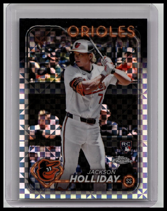 JACKSON HOLLIDAY 2024 TOPPS CHROME X-FRACTOR ROOKIE ORIOLES #88 Xfractor RC