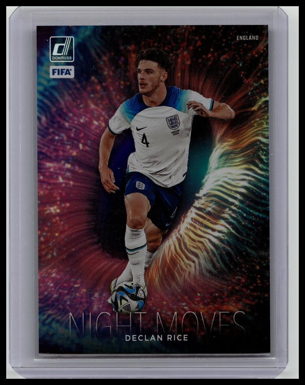 Declan Rice 2023/24 Panini Donruss Night Moves Case Hit SSP (England)