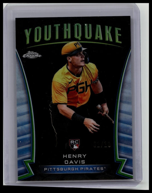 2024 Topps Chrome Henry Davis Youthquake Rookie RC Black /10