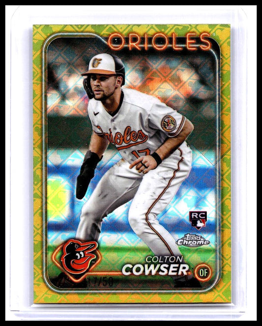 2024 Topps Chrome Logofractor - Colton Cowser RC - Gold /50 - Orioles