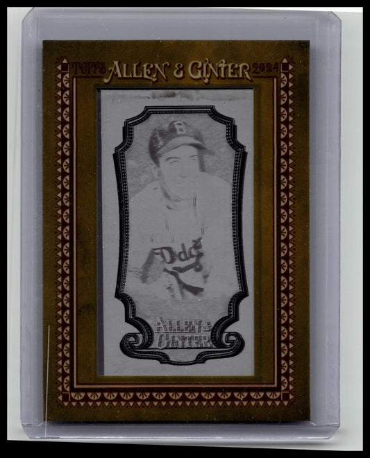 2024 Topps Allen & Ginter Duke Snider Framed Mini 1/1 Printing Plate