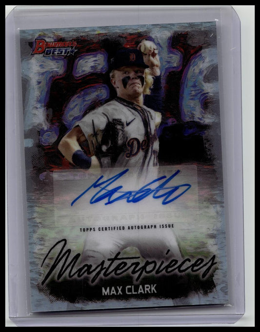 2023 Bowman's Best Max Clark Masterpieces Autograph Auto /99 Tigers SP