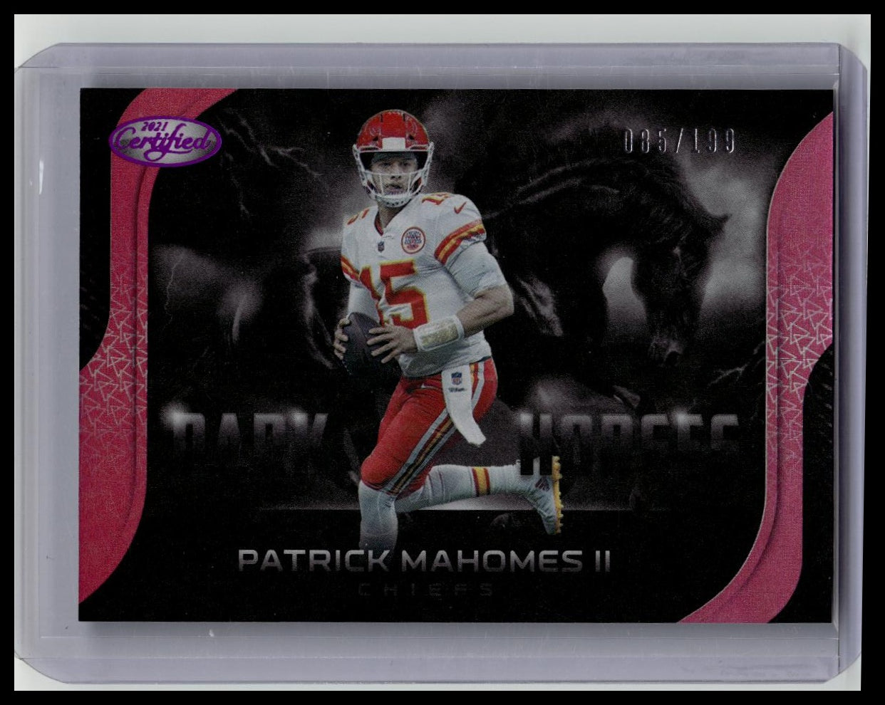 2021 Certified Dark Horses Mirror Pink /199 Patrick Mahomes II Chiefs