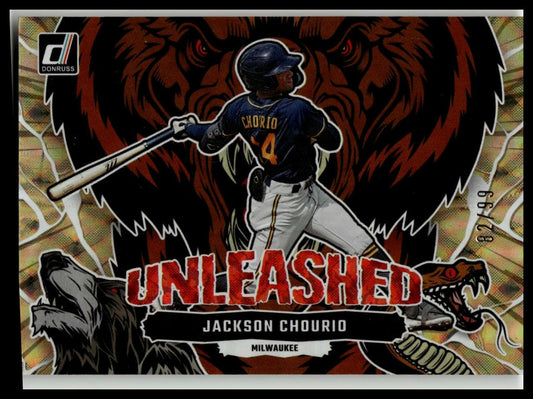 2023 Panini Donruss Unleashed #U16 JACKSON CHOURIO RC /99