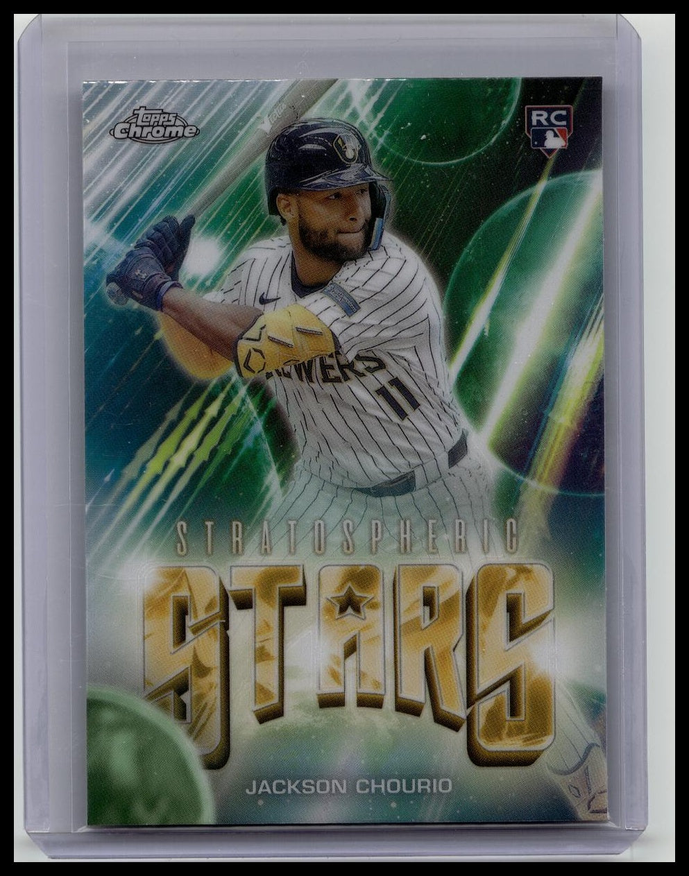 2024 Topps Chrome Update Jackson Chourio Stratospheric Stars RC