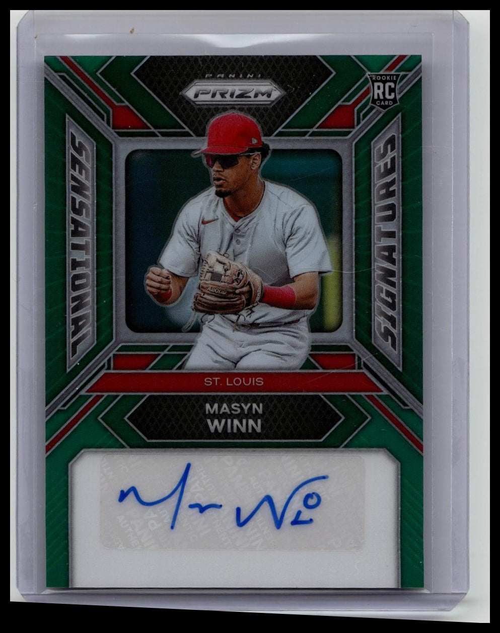 MASYN WINN 2024 Panini Prizm - Sensational Signatures Green Prizm #SS-MW AUTO RC