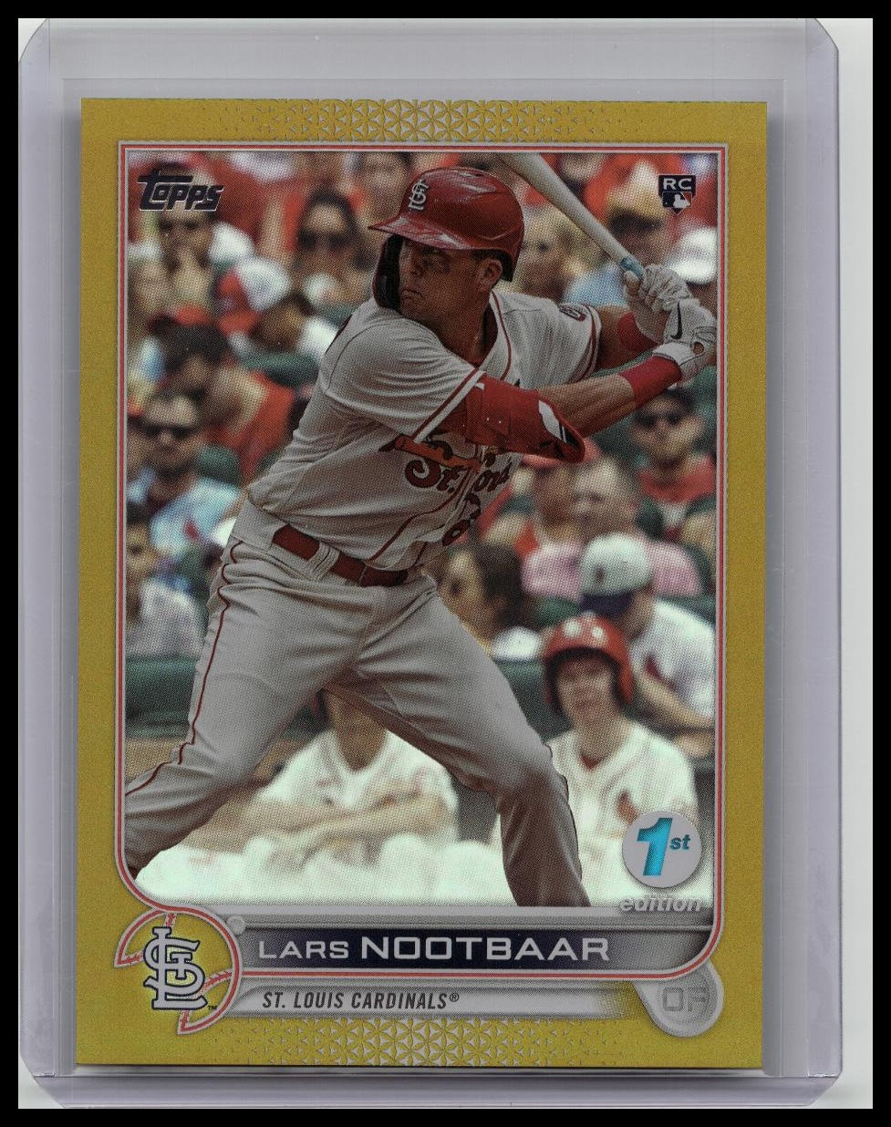 2022 Topps Series 1 1st Edition Gold Lars Nootbaar #58 Rookie RC