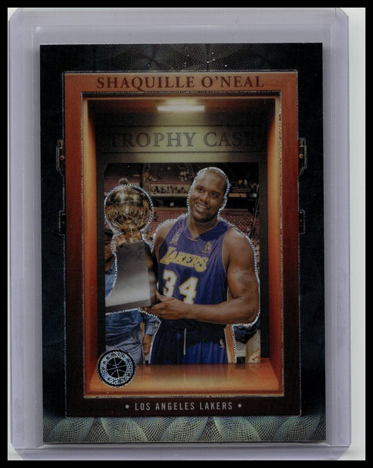 SHAQUILLE O’NEAL SSP! 2023-24 Panini NBA Hoops Premium Stock Trophy Case Hit!