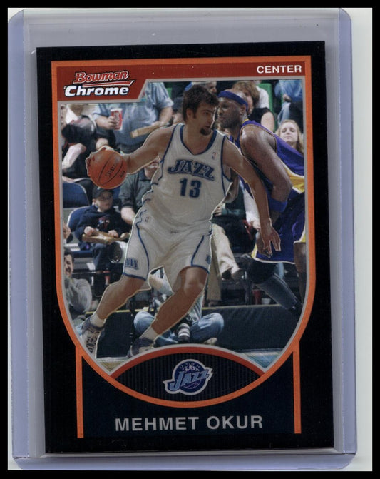 2007-08 BOWMAN CHROME  MEHMET OKUR REFRACTOR #/199 JAZZ