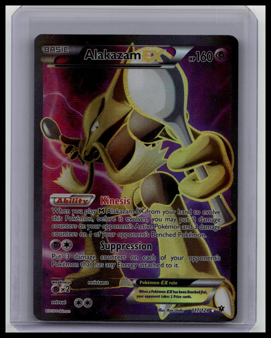 2016 Pokemon TCG Alakazam EX 117/124 Fates Collide Ultra Rare Full Art