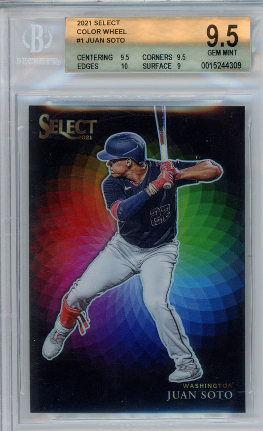 2021 Select Color Wheel Juan Soto #1  Bgs 9.5