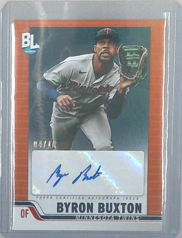 2023 Topps Big League Byron Buxton Auto #'d 04/14 Minnesota Twins Ssp