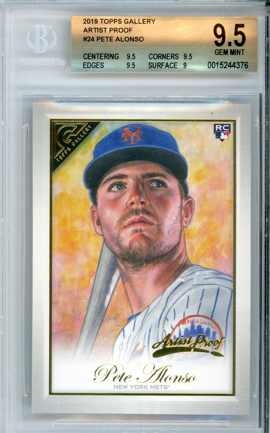 2019 Topps Gallery Pete Alonso Artist Proof Rookie BGS 9.5 Gem Mint